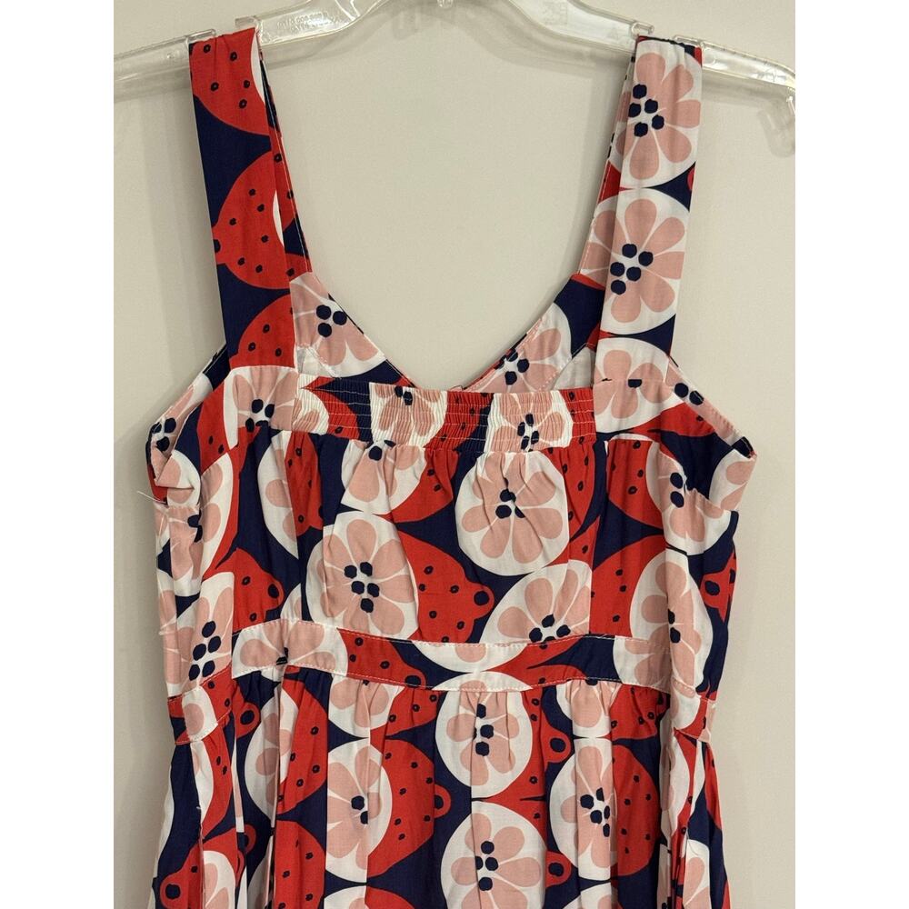 Tulip B Floral Print Fit Flare Midi Dress Small Button Front NWOT - Picture 8 of 11
